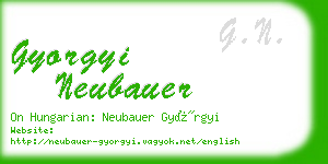 gyorgyi neubauer business card